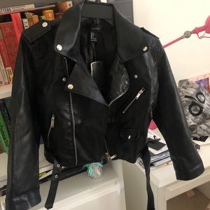Casual Leather Biker Jacket